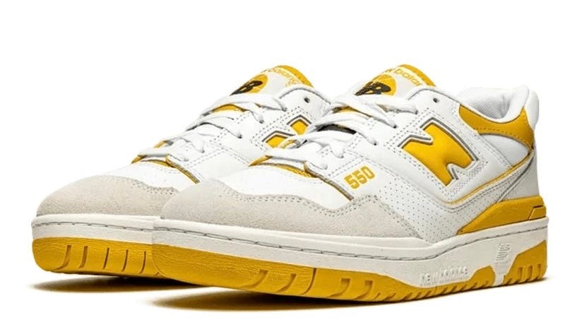 New Balance 550 Sea Salt Varsity Gold