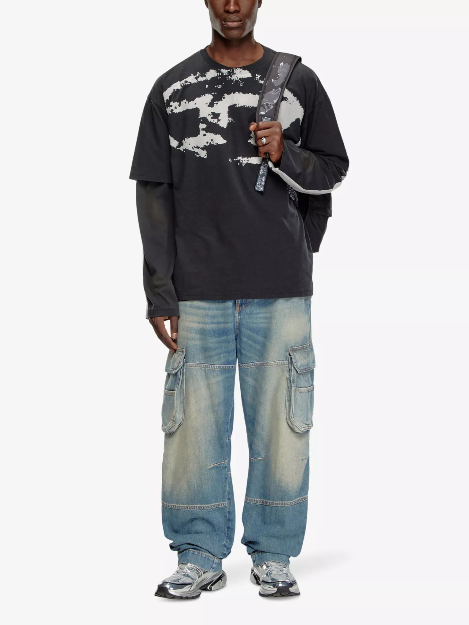 Diesel T-Boxt-N14 Logo-Print T-Shirt Black