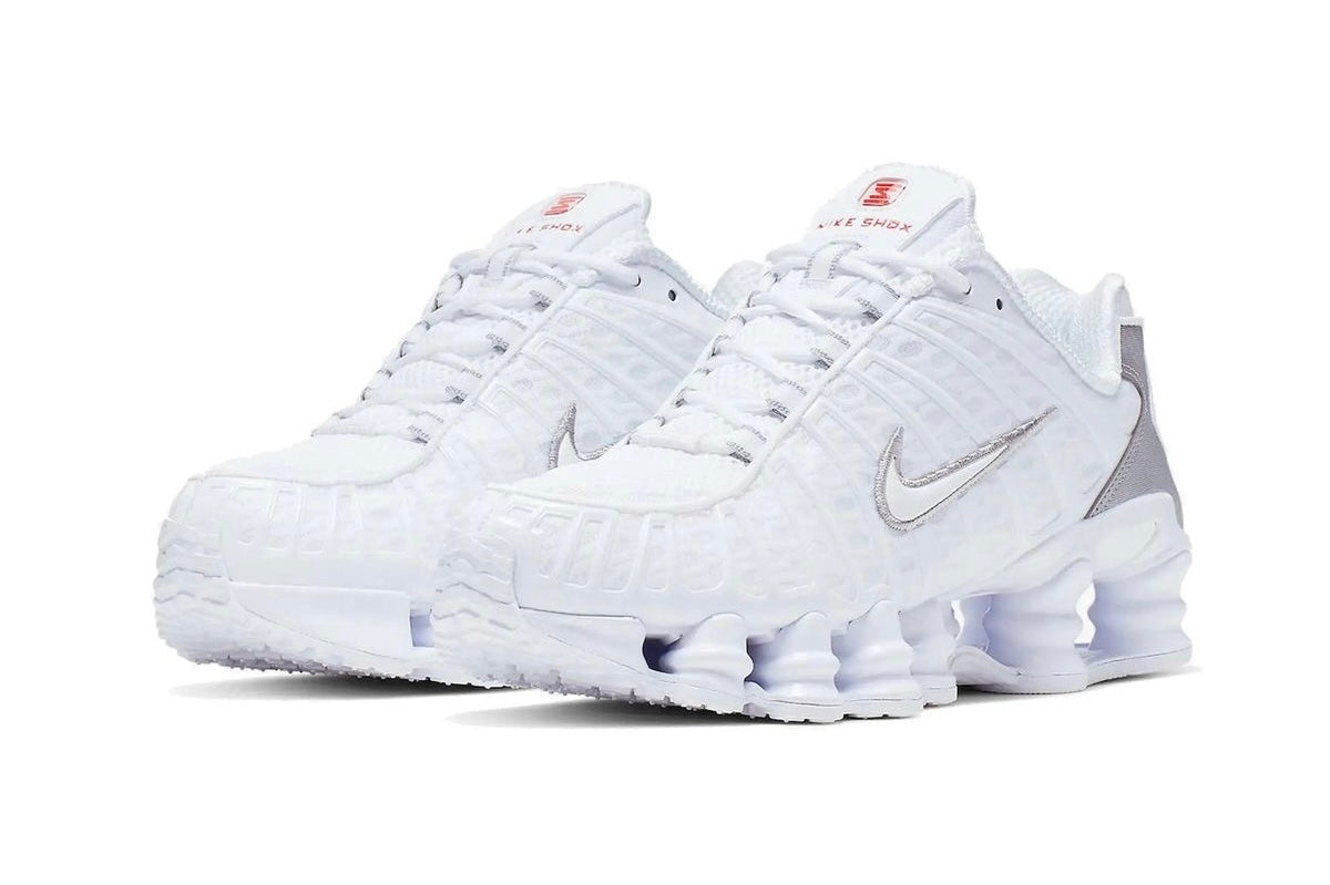 Nike Shox TL White Metallic Silver Max
