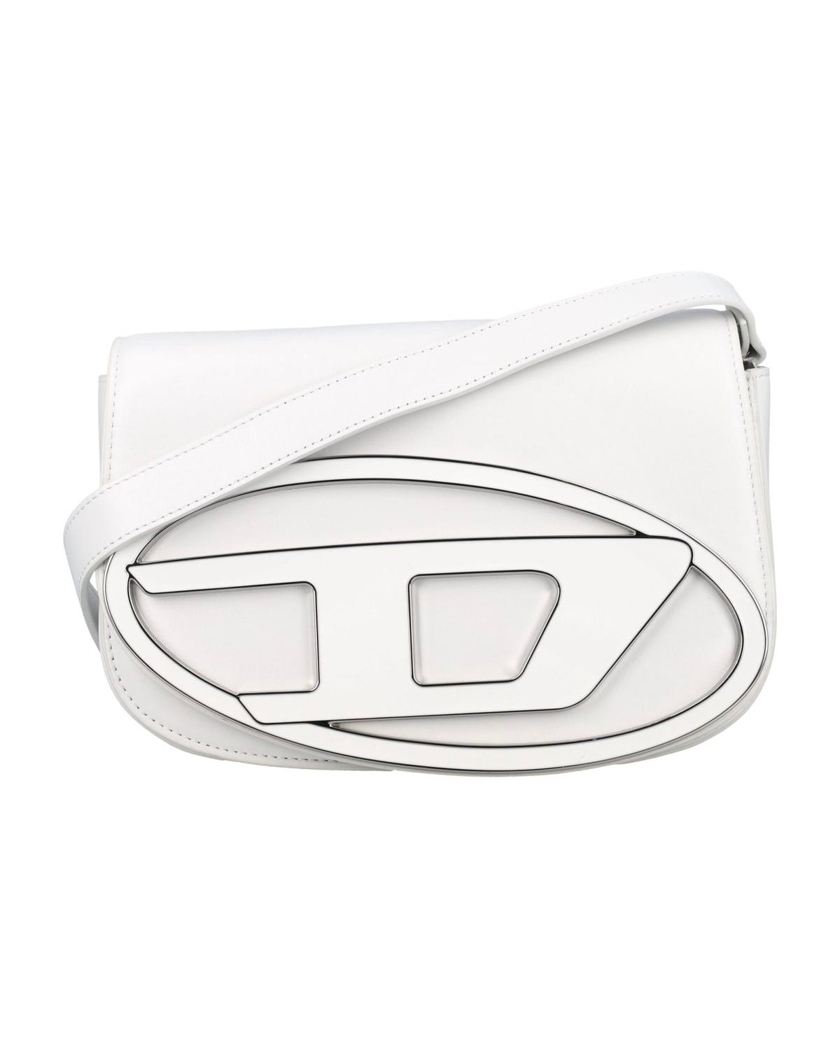 Diesel 1DR leather shoulder bag BLACK