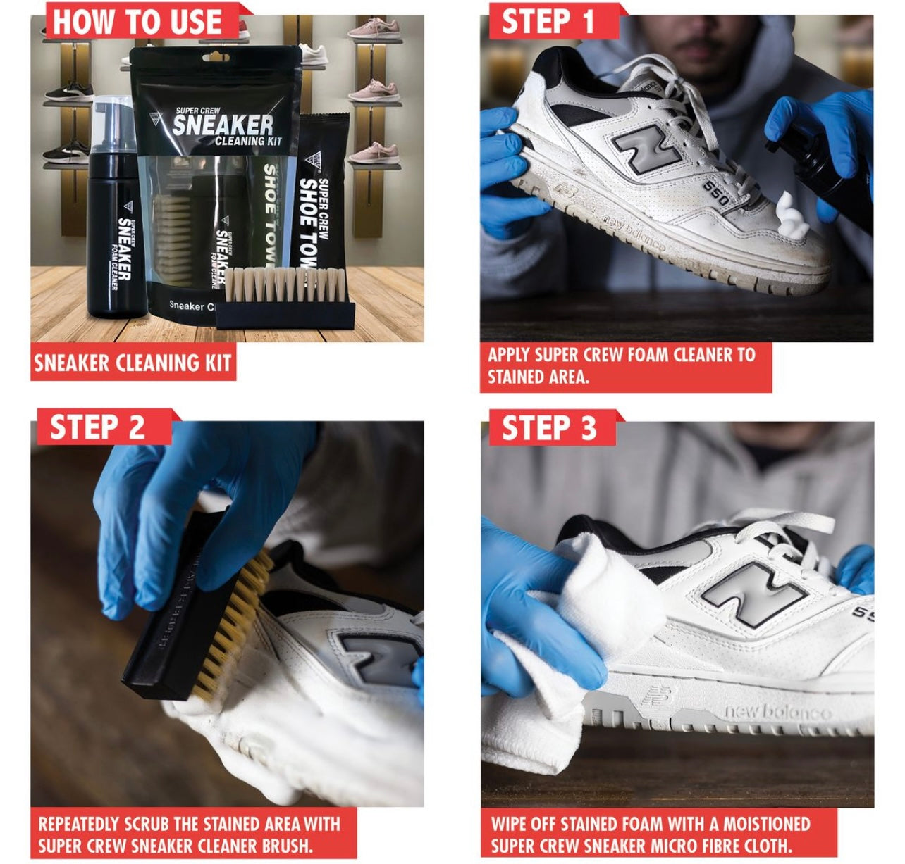 Super Crew Sneaker Cleaning Set