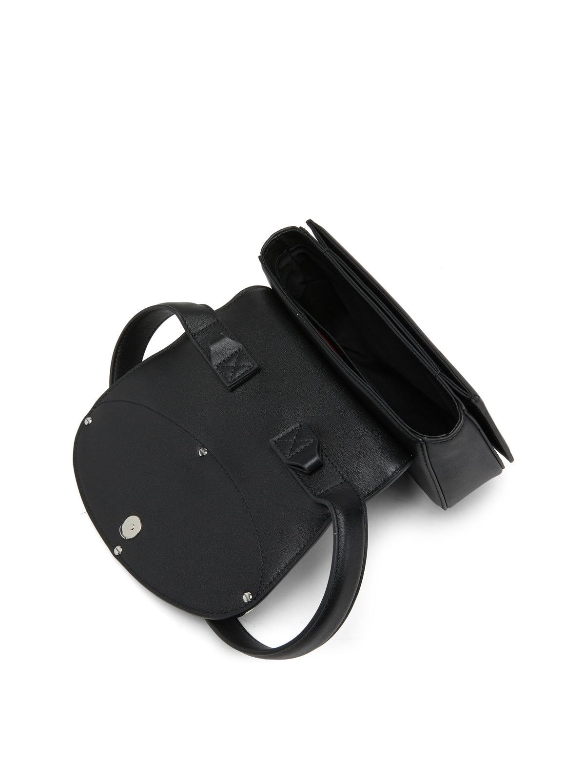 Diesel 1DR leather shoulder bag BLACK