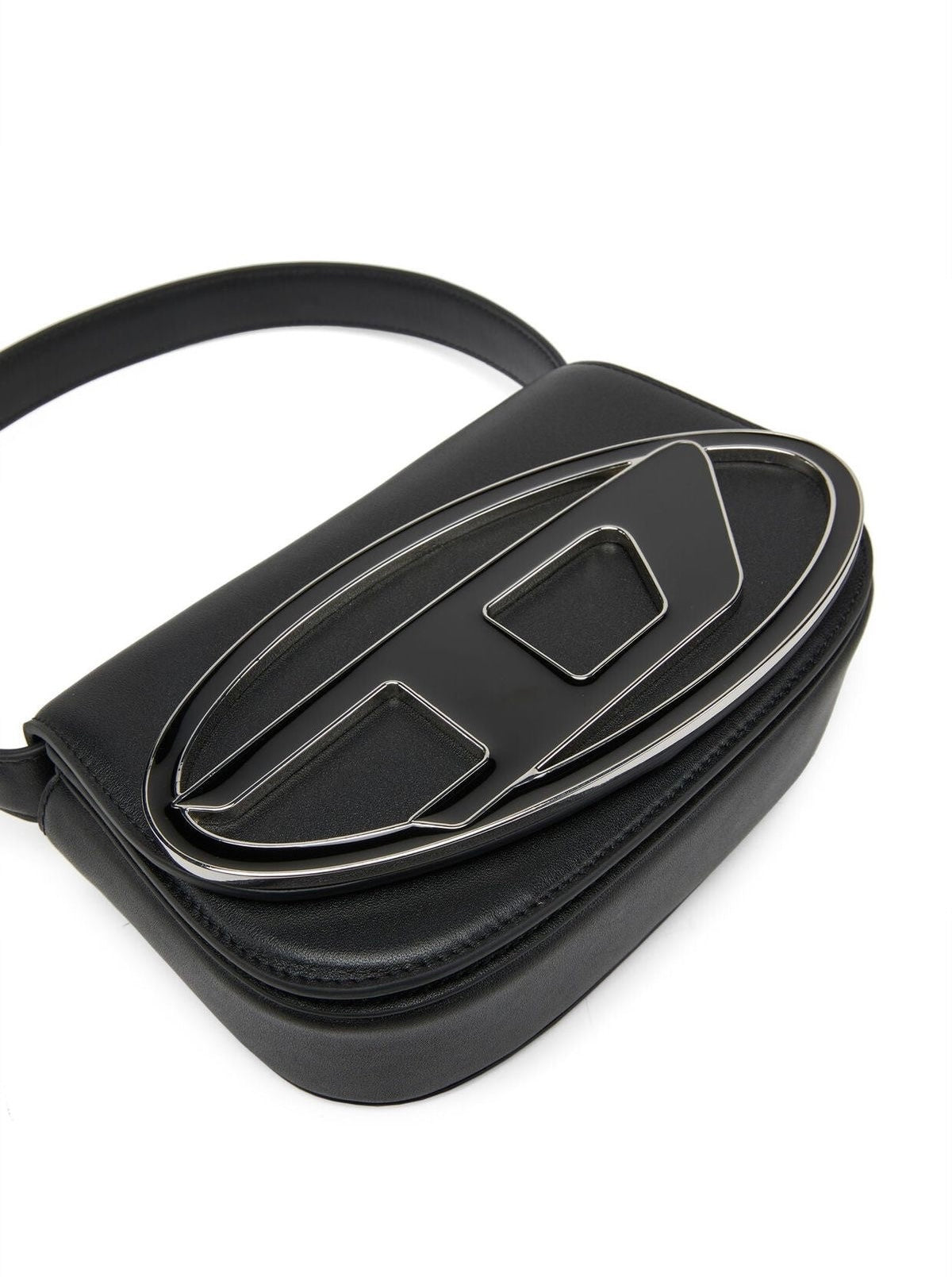 Diesel 1DR leather shoulder bag BLACK