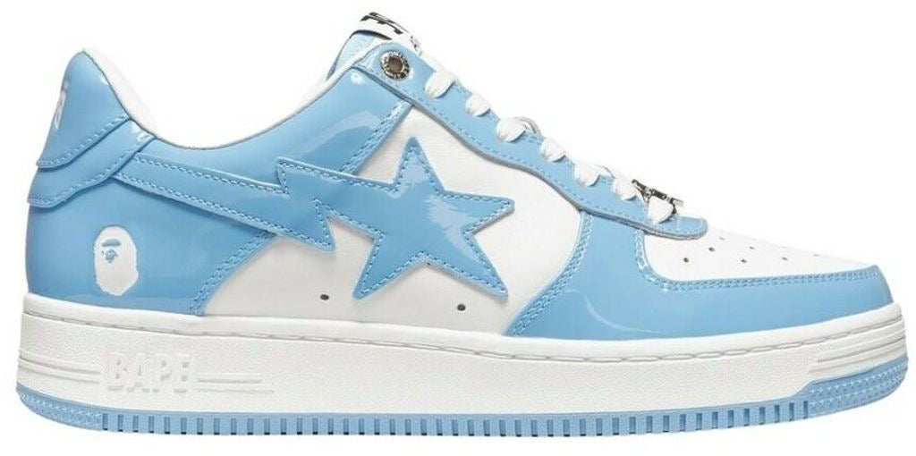 A BATHING APE Sta Low White Blue